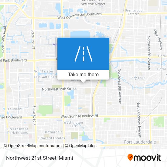 Northwest 21st Street map