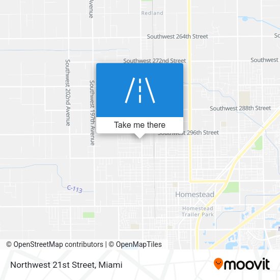 Northwest 21st Street map