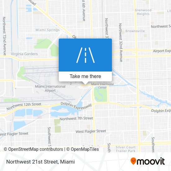 Mapa de Northwest 21st Street