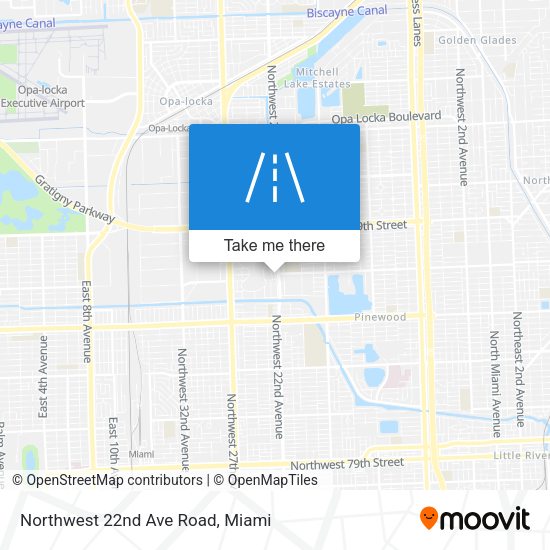 Mapa de Northwest 22nd Ave Road