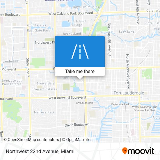 Northwest 22nd Avenue map