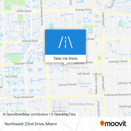 Mapa de Northwest 22nd Drive