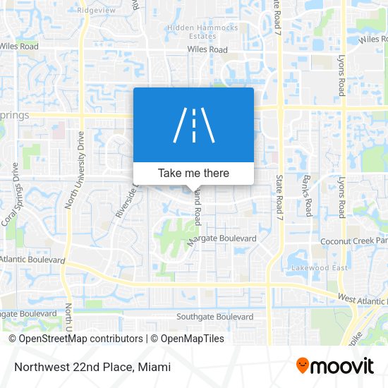 Mapa de Northwest 22nd Place