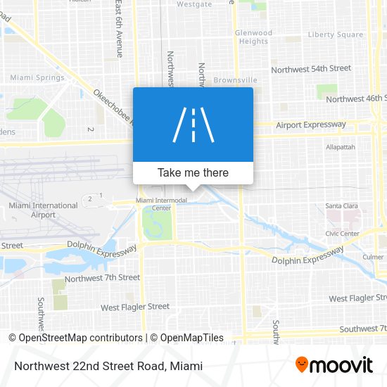 Northwest 22nd Street Road map
