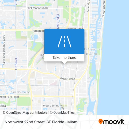 Mapa de Northwest 22nd Street