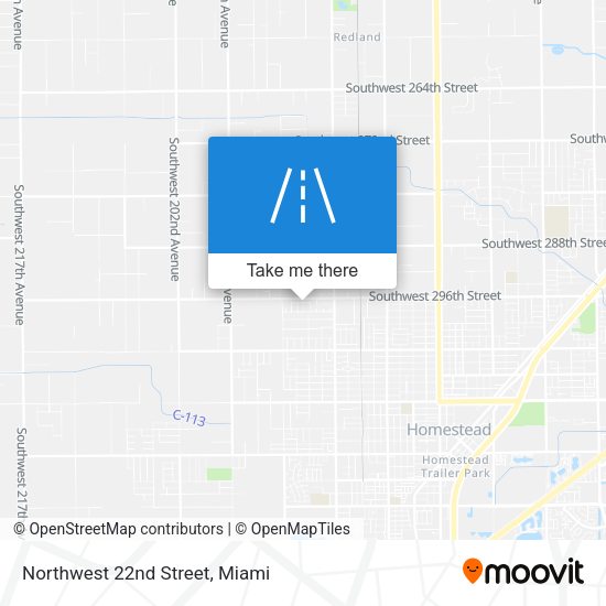 Mapa de Northwest 22nd Street