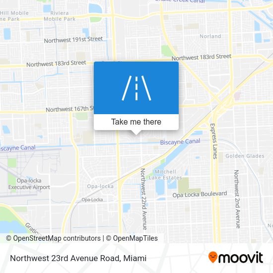 Northwest 23rd Avenue Road map