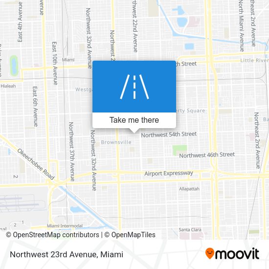 Mapa de Northwest 23rd Avenue