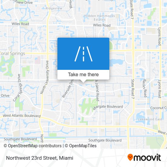 Northwest 23rd Street map