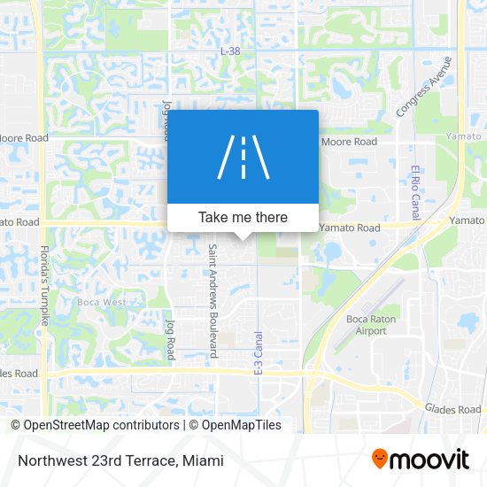 Mapa de Northwest 23rd Terrace
