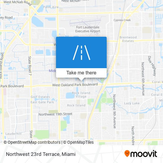 Northwest 23rd Terrace map