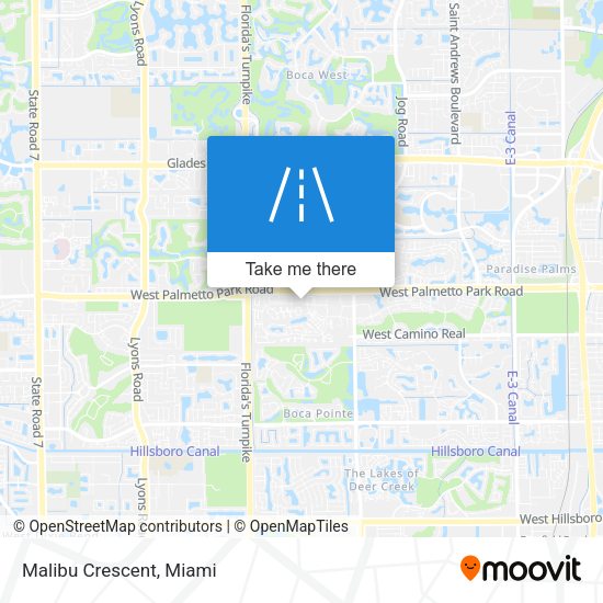 Mapa de Malibu Crescent