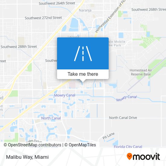 Mapa de Malibu Way