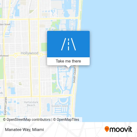 Manatee Way map