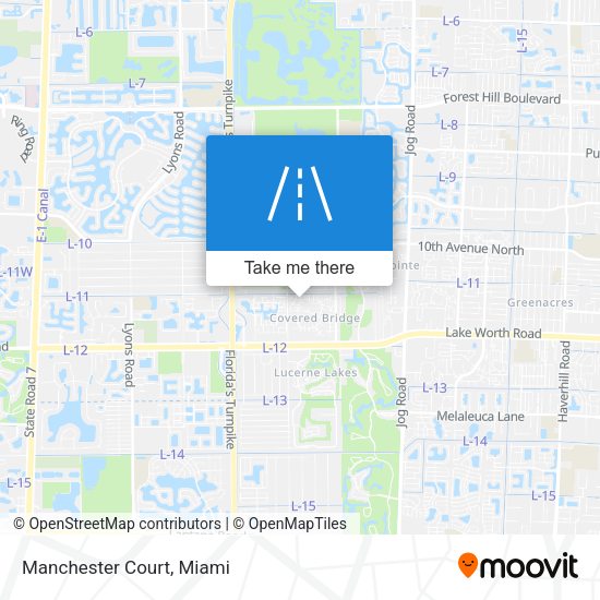 Mapa de Manchester Court