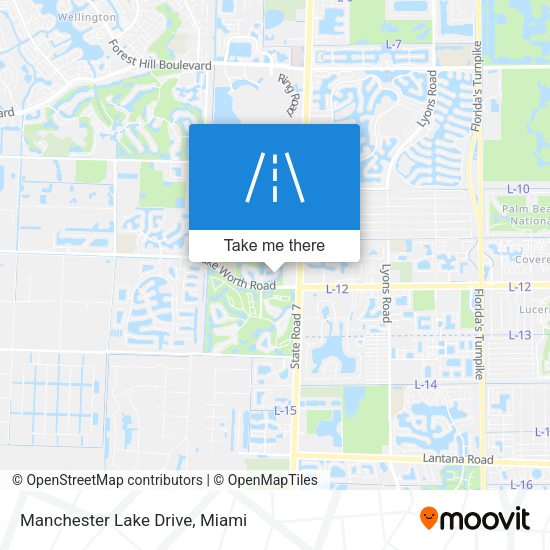 Manchester Lake Drive map