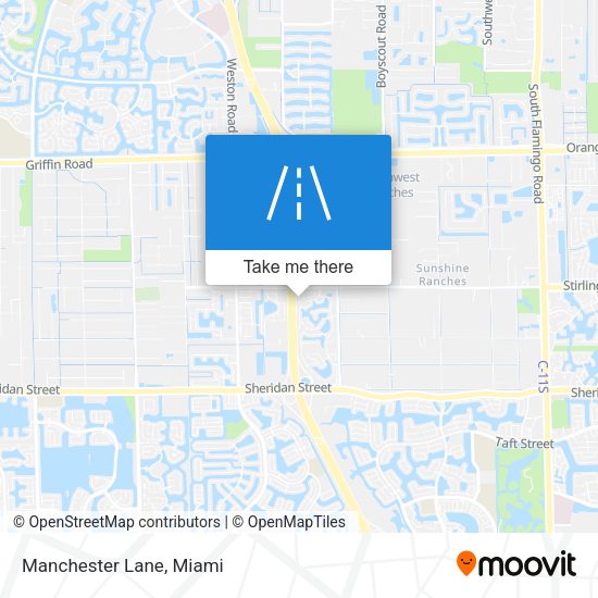 Manchester Lane map