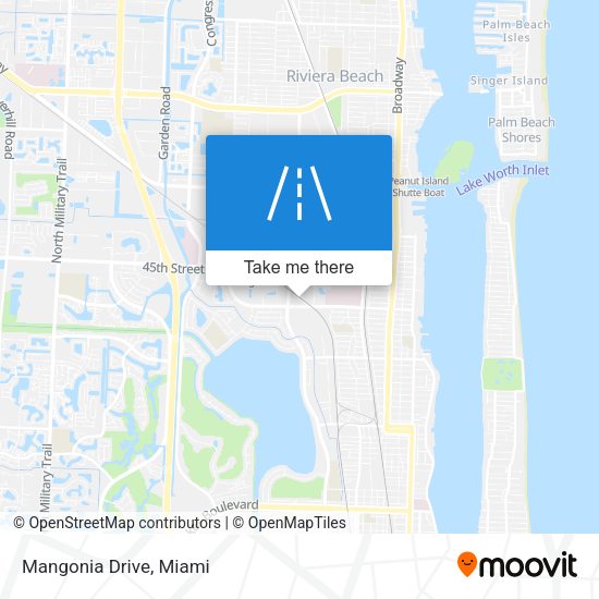 Mangonia Drive map