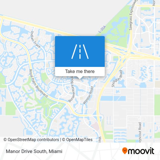 Mapa de Manor Drive South