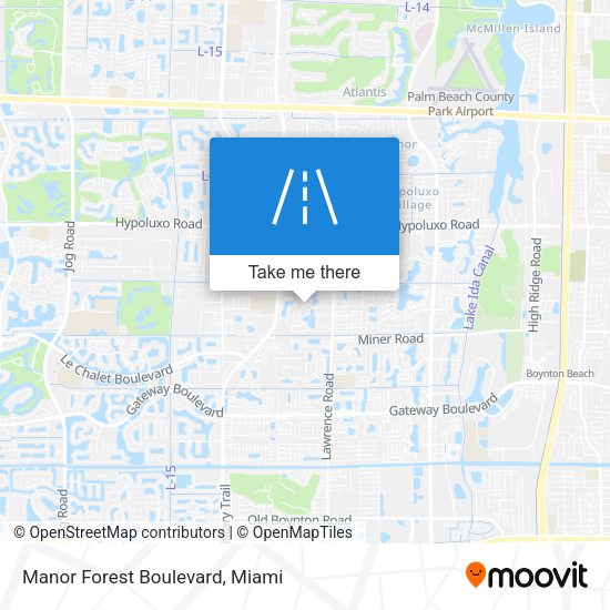 Mapa de Manor Forest Boulevard