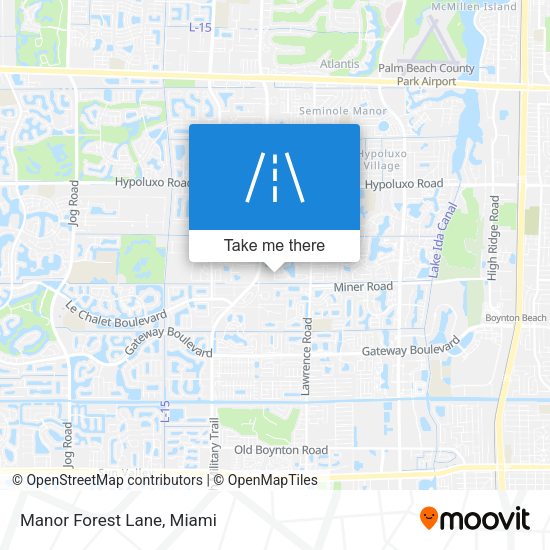 Mapa de Manor Forest Lane