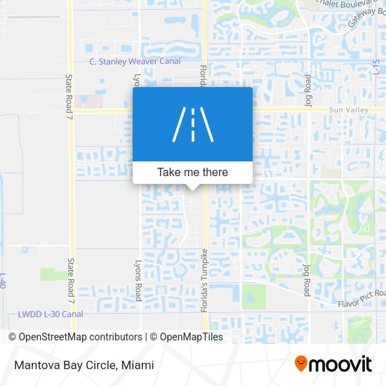 Mapa de Mantova Bay Circle