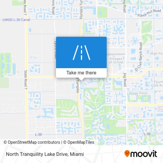 North Tranquility Lake Drive map