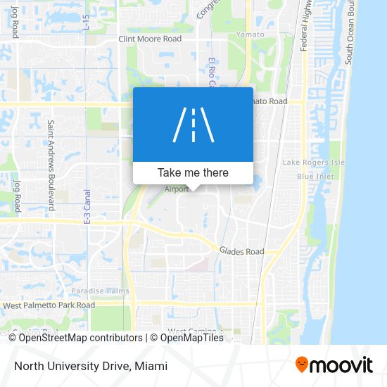 Mapa de North University Drive