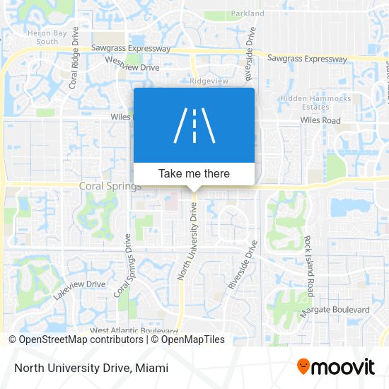 Mapa de North University Drive