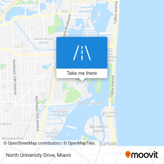 Mapa de North University Drive