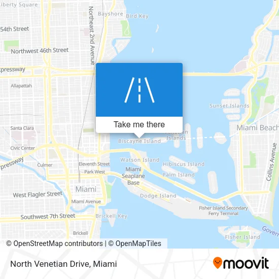 North Venetian Drive map