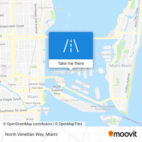 North Venetian Way map