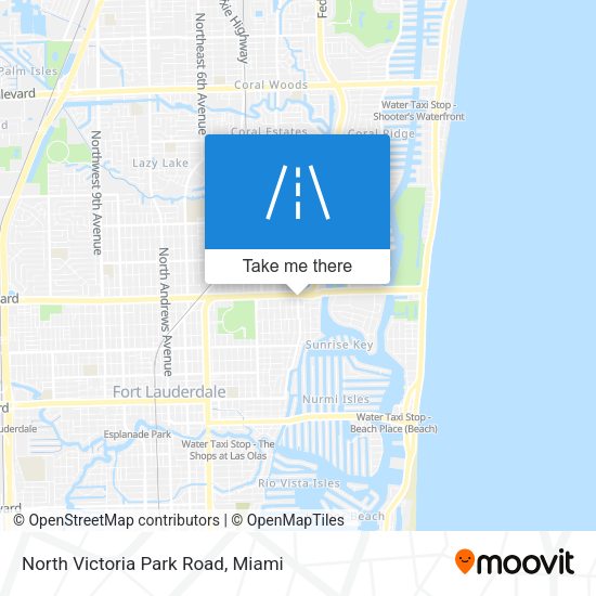 North Victoria Park Road map