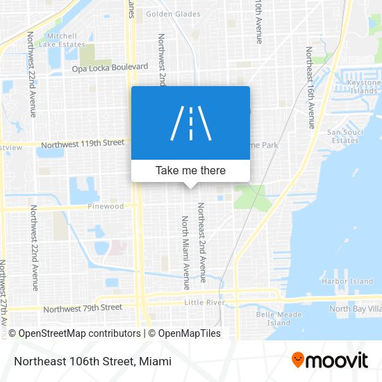 Northeast 106th Street map