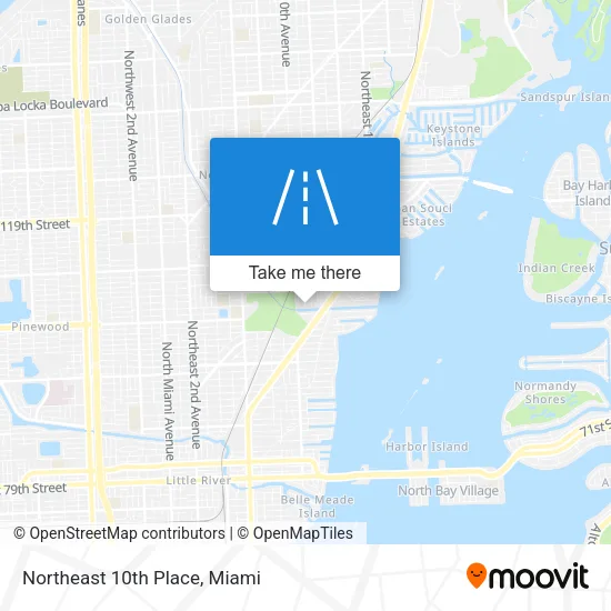 Mapa de Northeast 10th Place