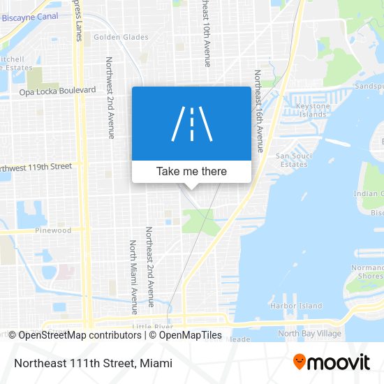 Mapa de Northeast 111th Street