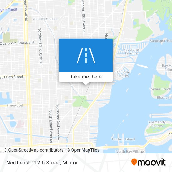 Northeast 112th Street map