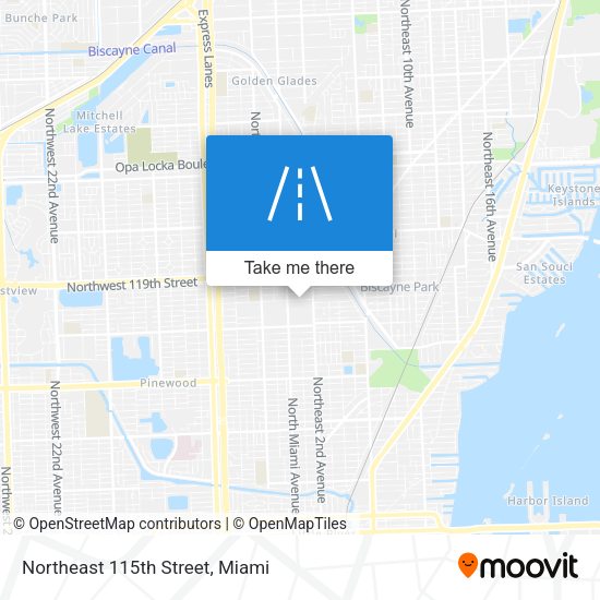 Mapa de Northeast 115th Street