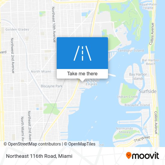 Mapa de Northeast 116th Road