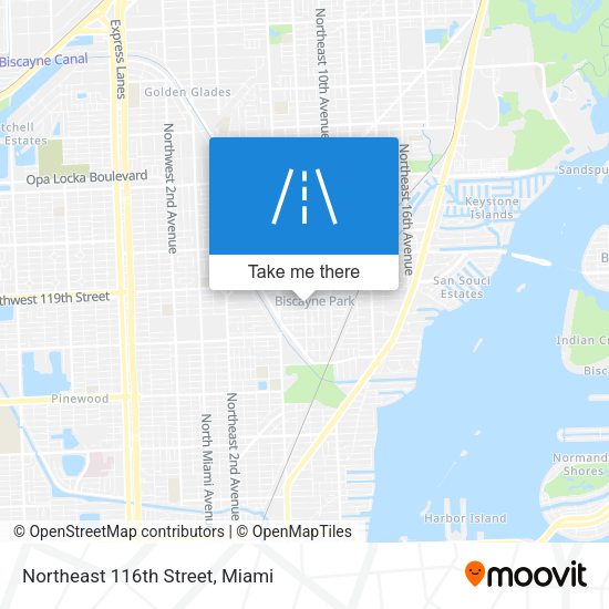 Mapa de Northeast 116th Street