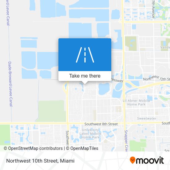 Mapa de Northwest 10th Street