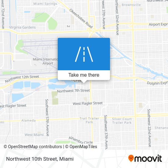 Mapa de Northwest 10th Street