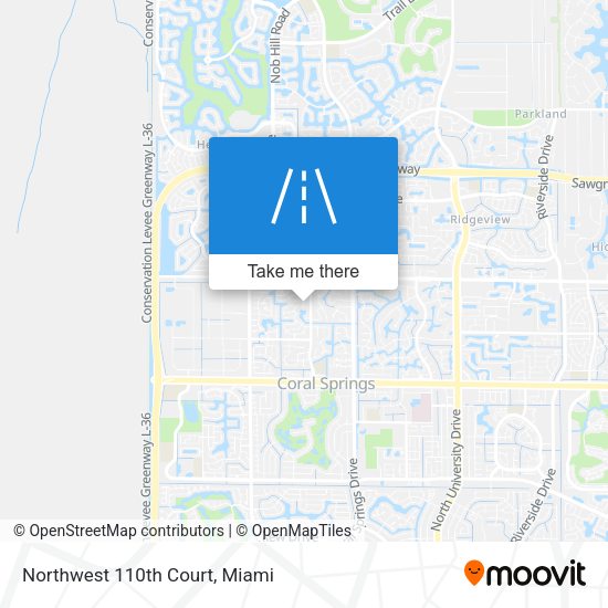 Northwest 110th Court map