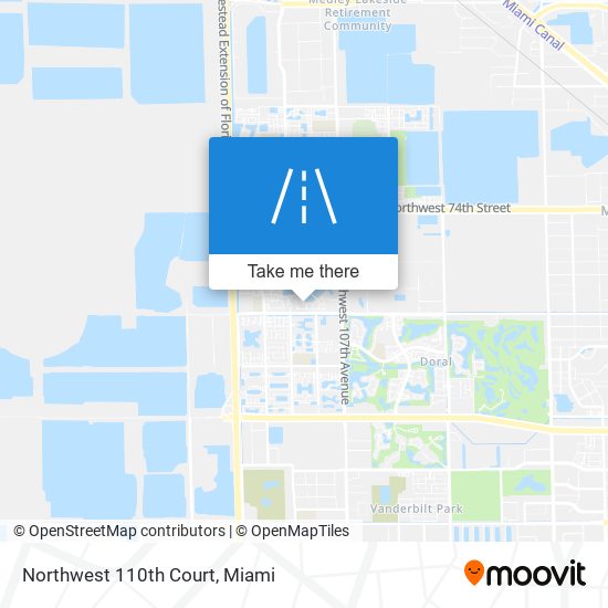 Mapa de Northwest 110th Court