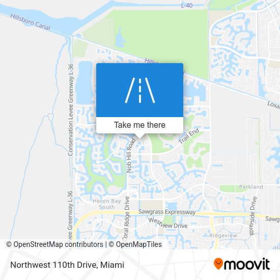 Northwest 110th Drive map