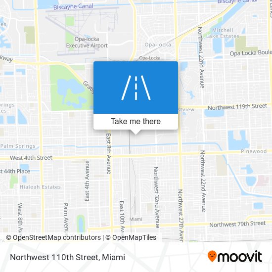 Northwest 110th Street map