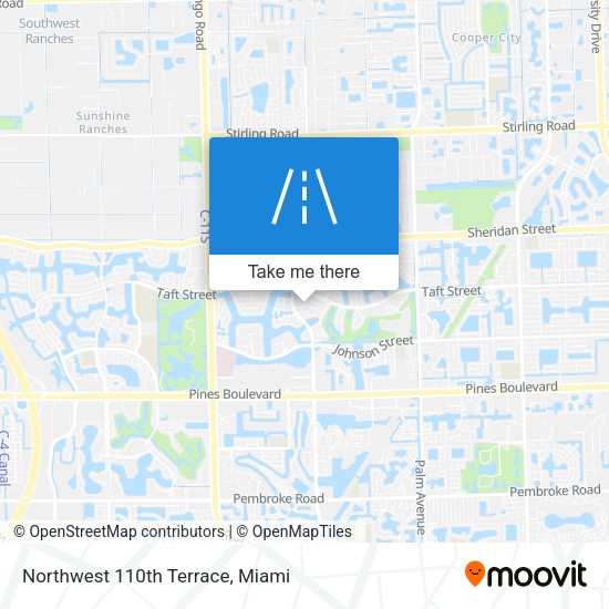 Northwest 110th Terrace map