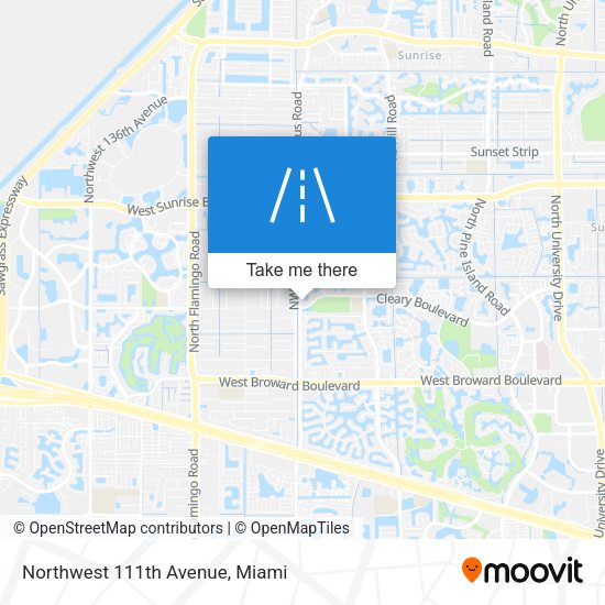 Northwest 111th Avenue map