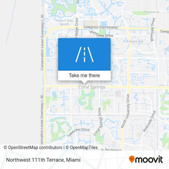 Northwest 111th Terrace map