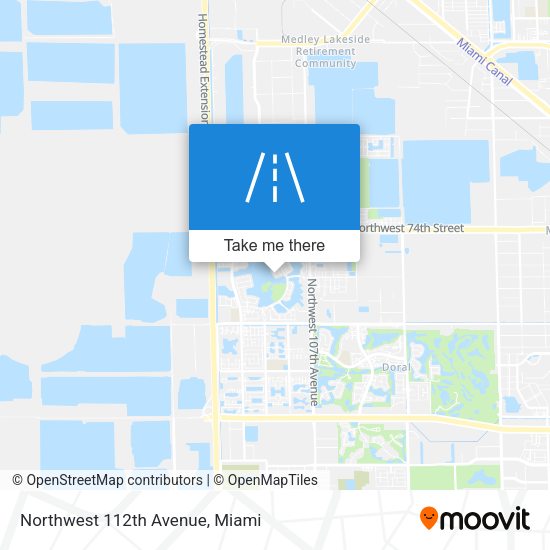 Northwest 112th Avenue map
